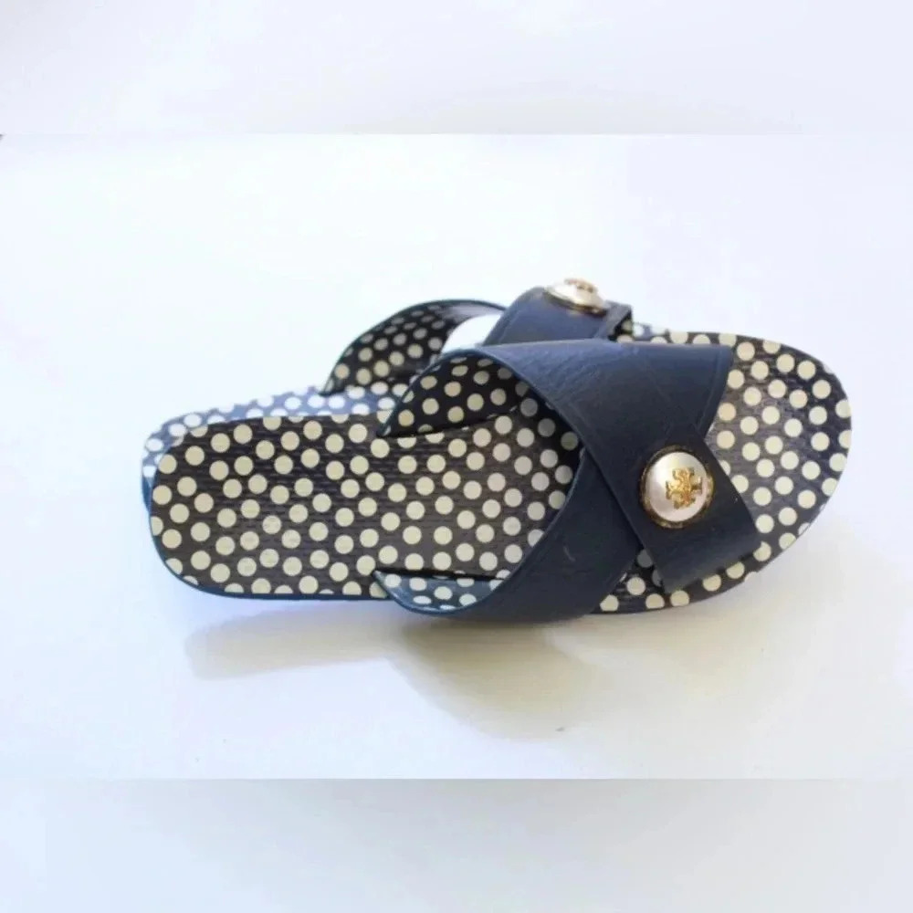 Tory Burch Black and White Sandals - Picture 12 of 16